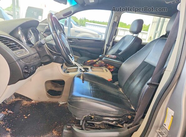 2C4RDGCG6HR645394 2017 DODGE GRAND Серый Вид салона спереди
