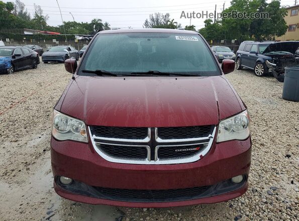 2C4RDGCG6JR249276 2018 DODGE GRAND Бордовый Вид спереди