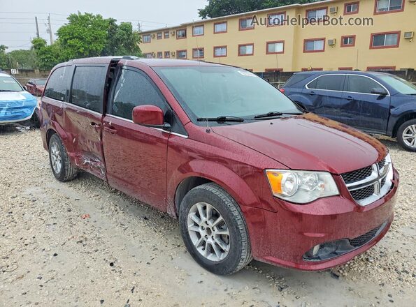 2C4RDGCG6JR249276 2018 DODGE GRAND Бордовый Передняя правая четверть