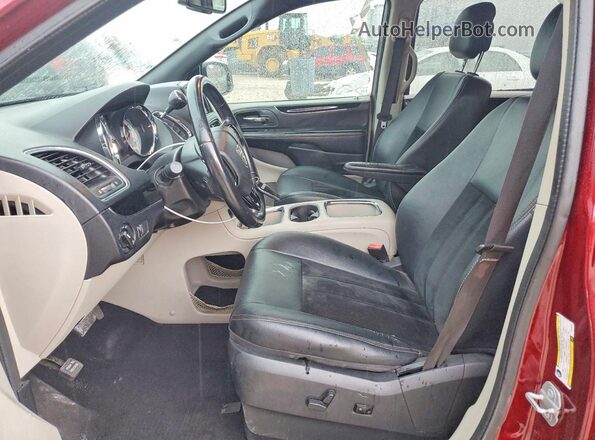 2C4RDGCG6JR249276 2018 DODGE GRAND Бордовый Вид салона спереди
