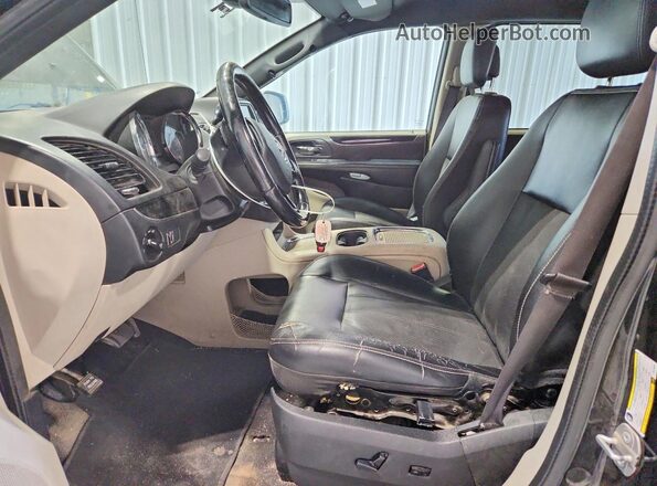 2C4RDGCG6KR749343 2019 DODGE GRAND Black Widok wnętrza z przodu