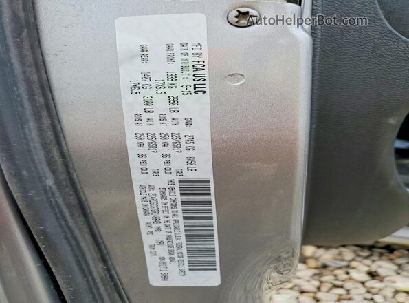 2C4RDGCG7GR146649 2016 DODGE GRAND Silver VIN კოდის სტიკერის ხედი