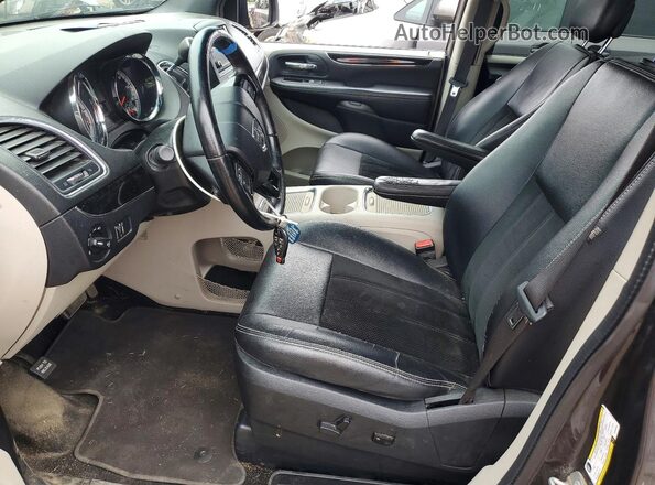 2C4RDGCG7HR546051 2017 DODGE GRAND Серый Вид салона спереди