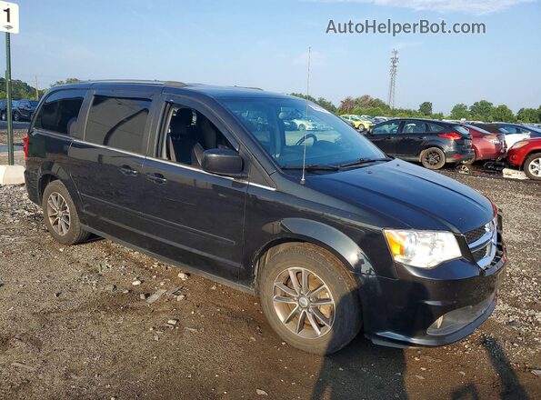 2C4RDGCG7HR760814 2017 DODGE GRAND Black Front right