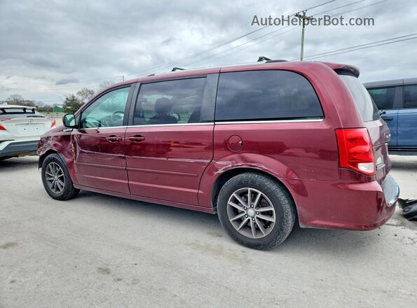 2C4RDGCG7HR807159 2017 DODGE GRAND Burgundy Rear left