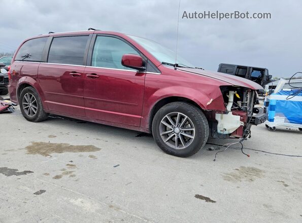 2C4RDGCG7HR807159 2017 DODGE GRAND Burgundy Front right
