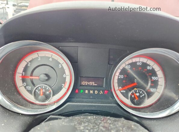 2C4RDGCG7HR807159 2017 DODGE GRAND Burgundy Instrument cluster view