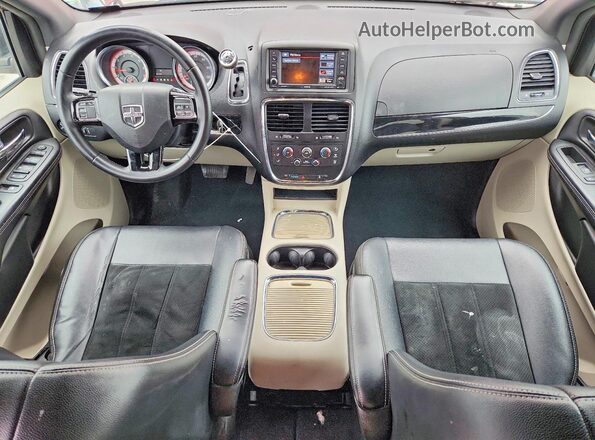 2C4RDGCG7HR807159 2017 DODGE GRAND Burgundy Dashboard view
