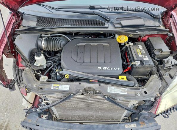 2C4RDGCG7HR807159 2017 DODGE GRAND Burgundy Engine compartment view