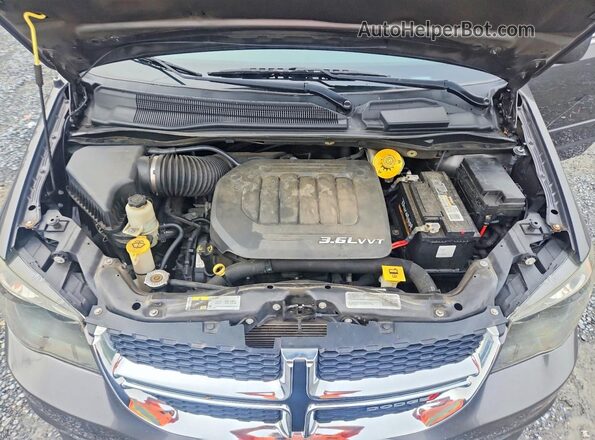 2C4RDGCG7HR817769 2017 DODGE GRAND Черный Вид подкапотного пространства