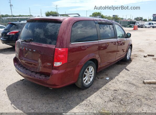 2C4RDGCG7JR134105 2018 DODGE GRAND CARAVAN Maroon Tył prawy