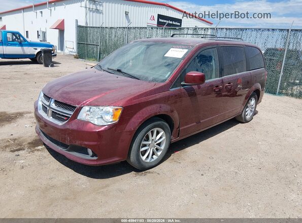 2C4RDGCG7JR134105 2018 DODGE GRAND CARAVAN Maroon Przód lewy