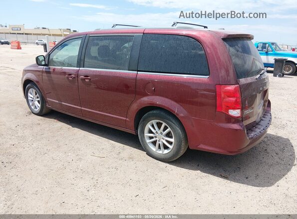 2C4RDGCG7JR134105 2018 DODGE GRAND CARAVAN Maroon Tył lewy