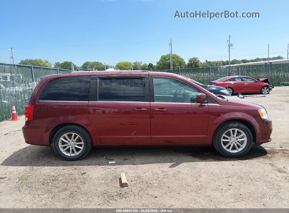 2C4RDGCG7JR134105 2018 DODGE GRAND CARAVAN Maroon Widok wnętrza z tyłu