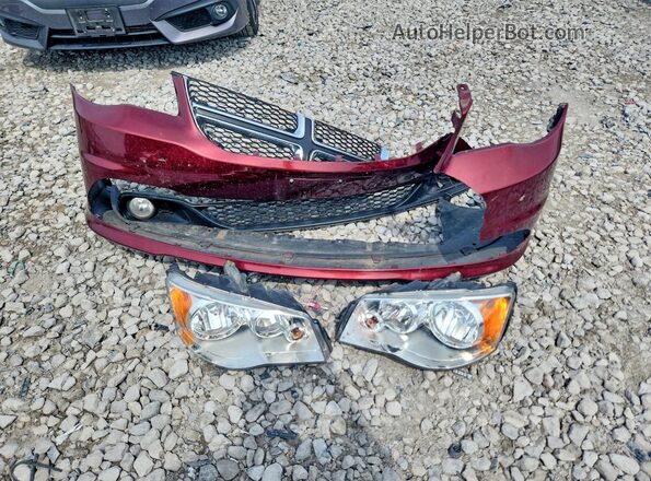 2C4RDGCG7JR297305 2018 DODGE GRAND Burgundy VIN კოდის სტიკერის ხედი