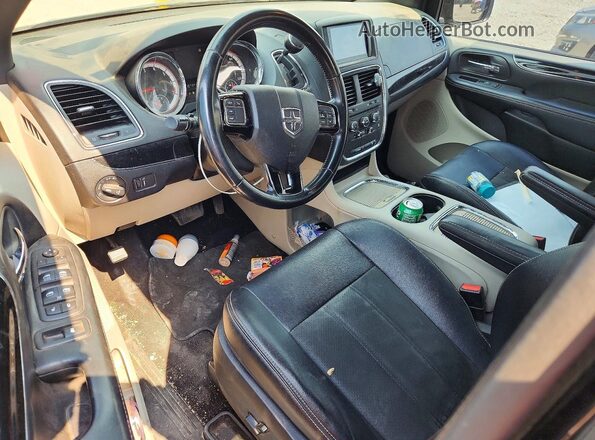 2C4RDGCG7KR765339 2019 DODGE GRAND Black Widok deski rozdzielczej