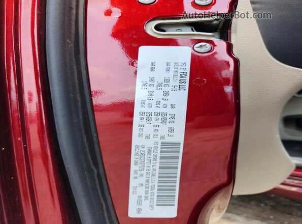 2C4RDGCG7KR775756 2019 DODGE GRAND Burgundy Widok naklejki z numerem VIN