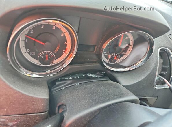 2C4RDGCG8GR313102 2016 DODGE GRAND Maroon Вид щитка приладів