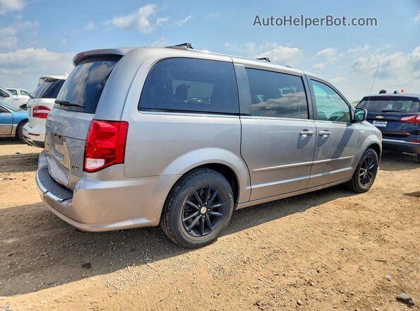 2C4RDGCG8HR600604 2017 DODGE GRAND Silver Rear right