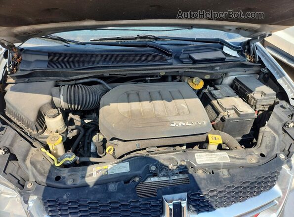 2C4RDGCG8HR600604 2017 DODGE GRAND Silver Engine compartment view