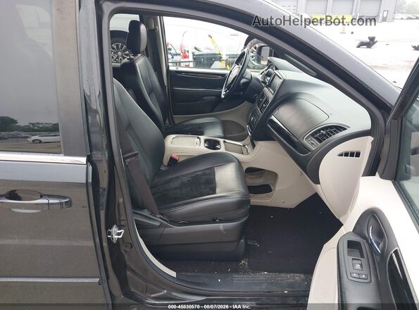 2C4RDGCG8HR605480 2017 DODGE GRAND CARAVAN Black Widok wnętrza z przodu