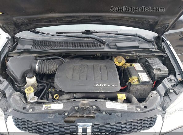 2C4RDGCG8HR605480 2017 DODGE GRAND CARAVAN Black Widok z tyłu