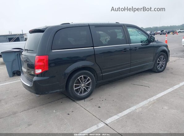 2C4RDGCG8HR605480 2017 DODGE GRAND CARAVAN Black Tył prawy