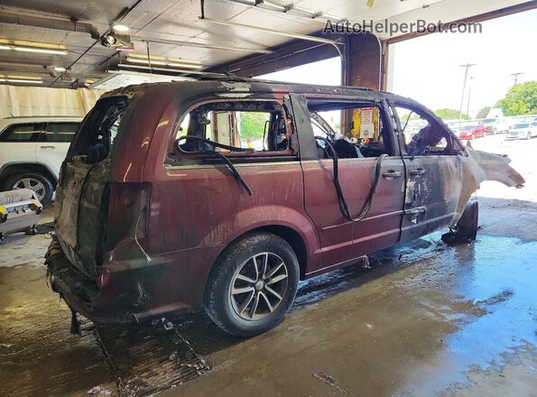 2C4RDGCG8HR827596 2017 DODGE GRAND Maroon უკანა მარჯვენა