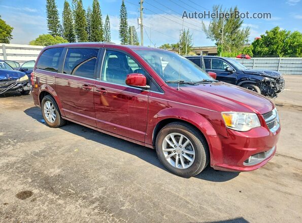 2C4RDGCG8JR178761 2018 DODGE GRAND Burgundy Przód prawy