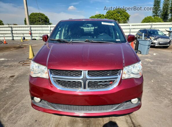 2C4RDGCG8JR178761 2018 DODGE GRAND Burgundy Widok z przodu