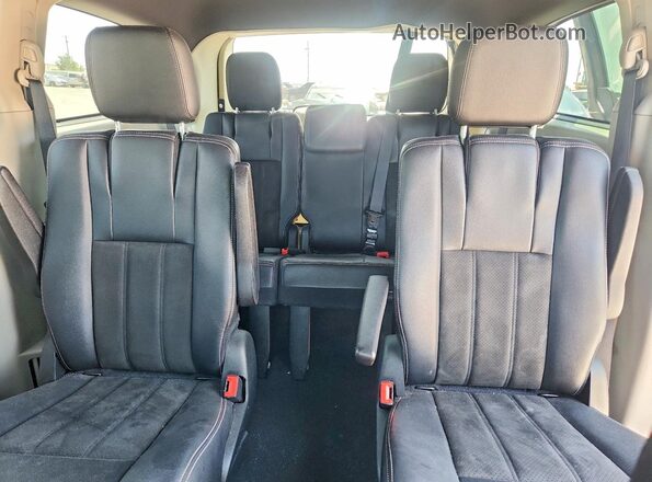2C4RDGCG8KR772199 2019 DODGE GRAND Gray Vista de los asientos traseros