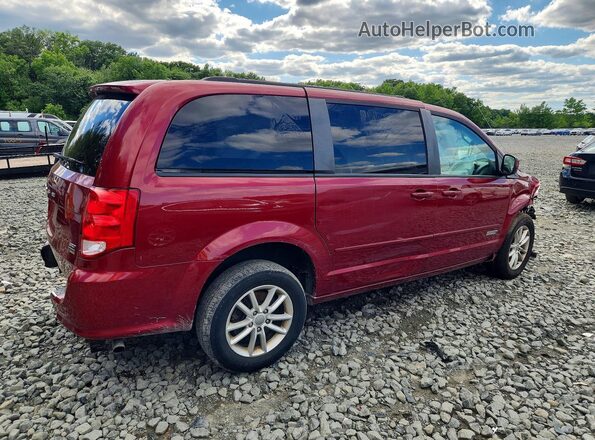 2C4RDGCG9GR310614 2016 DODGE GRAND Maroon Trasero derecho