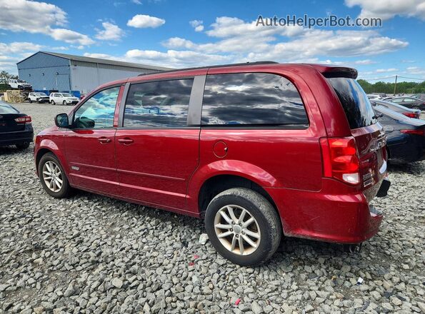 2C4RDGCG9GR310614 2016 DODGE GRAND Maroon Trasero izquierdo