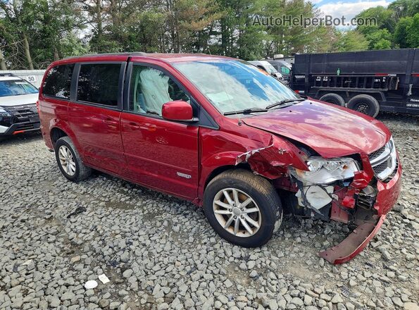 2C4RDGCG9GR310614 2016 DODGE GRAND Maroon Delantero derecho