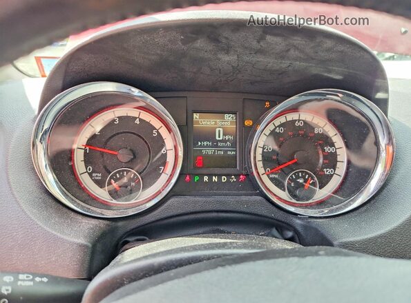 2C4RDGCG9GR310614 2016 DODGE GRAND Maroon Vista del cuadro de instrumentos