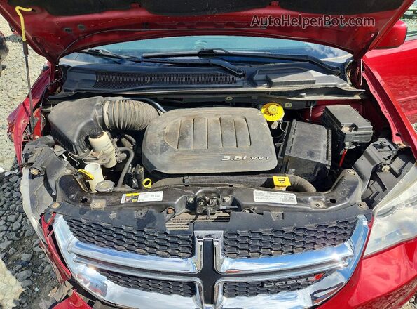 2C4RDGCG9GR310614 2016 DODGE GRAND Maroon Vista del compartimento del motor