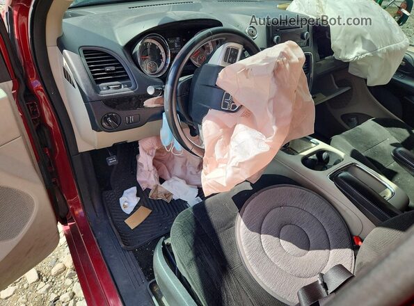 2C4RDGCG9GR310614 2016 DODGE GRAND Maroon Vista del salpicadero