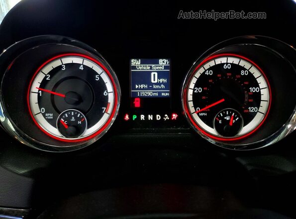 2C4RDGCG9GR311276 2016 DODGE GRAND Silver Vista del cuadro de instrumentos