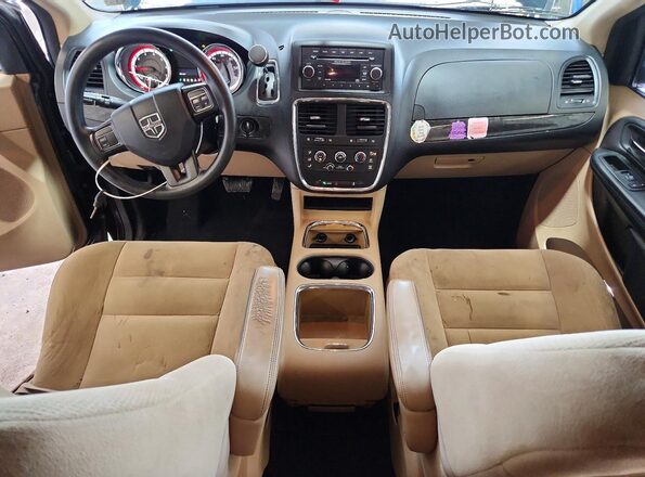 2C4RDGCG9GR313495 2016 DODGE GRAND Black Առջևի վահանակի տեսք