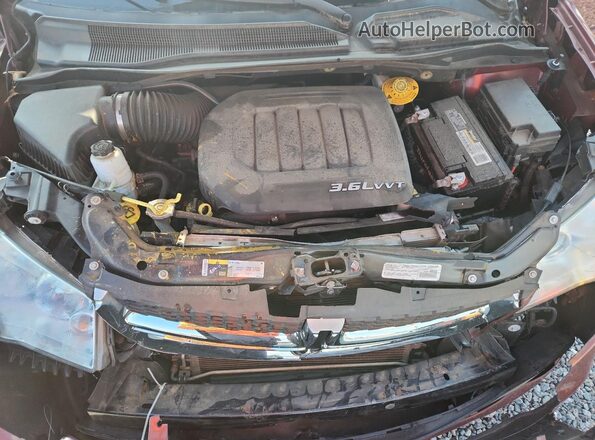 2C4RDGCG9HR678423 2017 DODGE GRAND Red Widok komory silnika