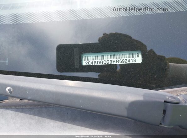2C4RDGCG9HR692418 2017 DODGE GRAND CARAVAN Black Вид підкапотного простору