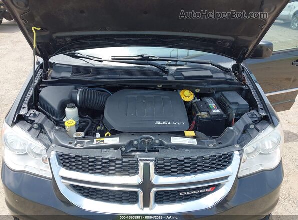 2C4RDGCG9HR692418 2017 DODGE GRAND CARAVAN Black Вид ззаду
