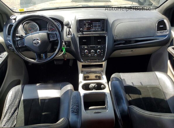 2C4RDGCG9HR766341 2017 DODGE GRAND Black Առջևի վահանակի տեսք