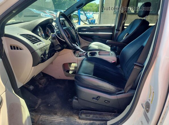 2C4RDGCG9HR814114 2017 DODGE GRAND White Вид салону спереду