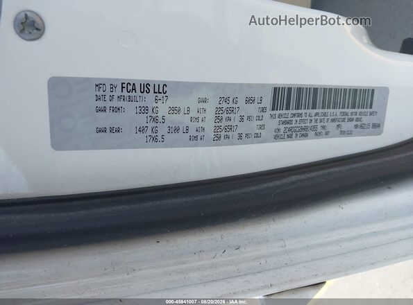 2C4RDGCG9HR814355 2017 DODGE GRAND CARAVAN White ძრავის განყოფილების ხედი