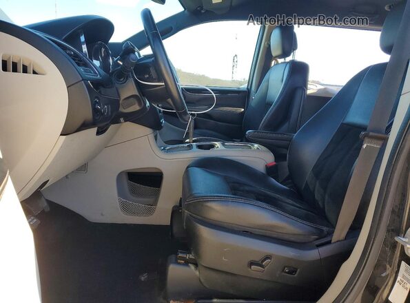 2C4RDGCG9HR862714 2017 DODGE GRAND Black წინა სალონის ხედი