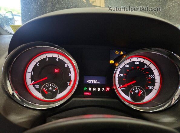 2C4RDGCG9JR163041 2018 DODGE GRAND Black Вид щитка приладів