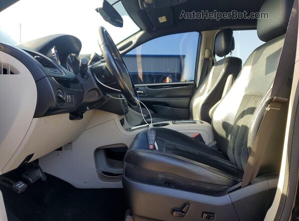 2C4RDGCG9JR251474 2018 DODGE GRAND Черный Вид салона спереди