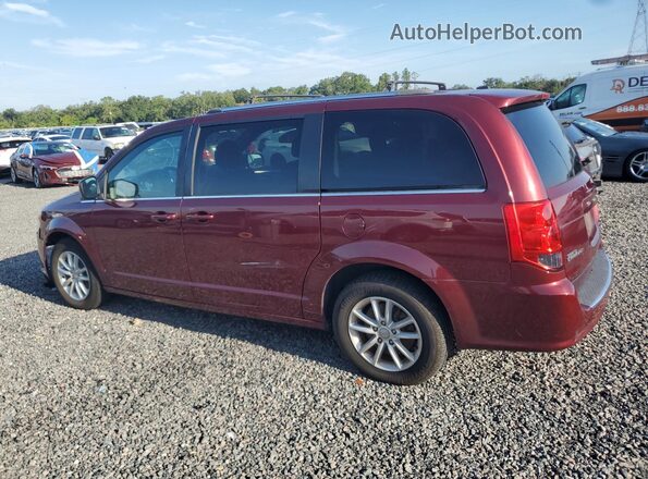2C4RDGCG9JR266119 2018 DODGE GRAND Burgundy უკანა მარცხენა