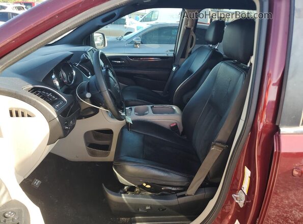2C4RDGCG9JR266119 2018 DODGE GRAND Burgundy წინა სალონის ხედი